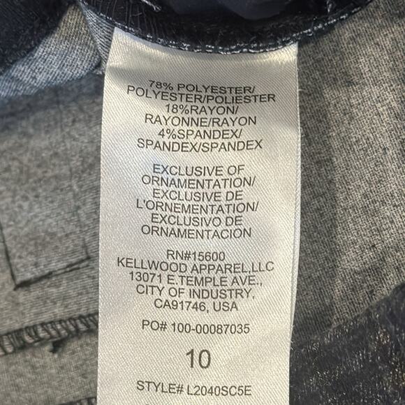 Wit & Wisdom 'ab'solution Plaid Mid Rise Crop Pant Size 10 - Picture 8 of 8